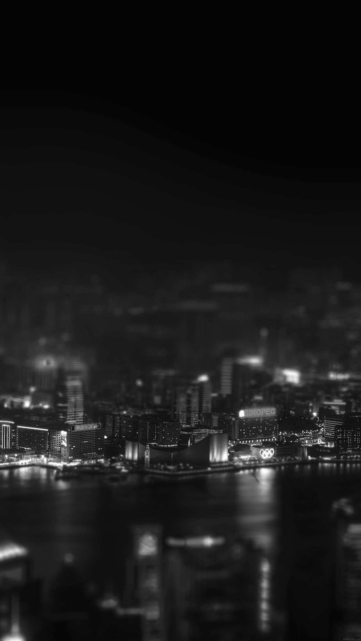 Hongkong Night Cityscapes Dark