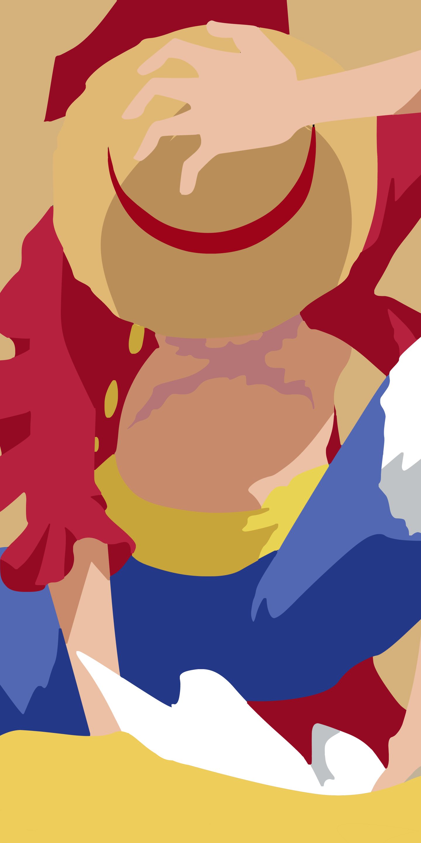 wallpaper: Anime, Minimalist, One Piece