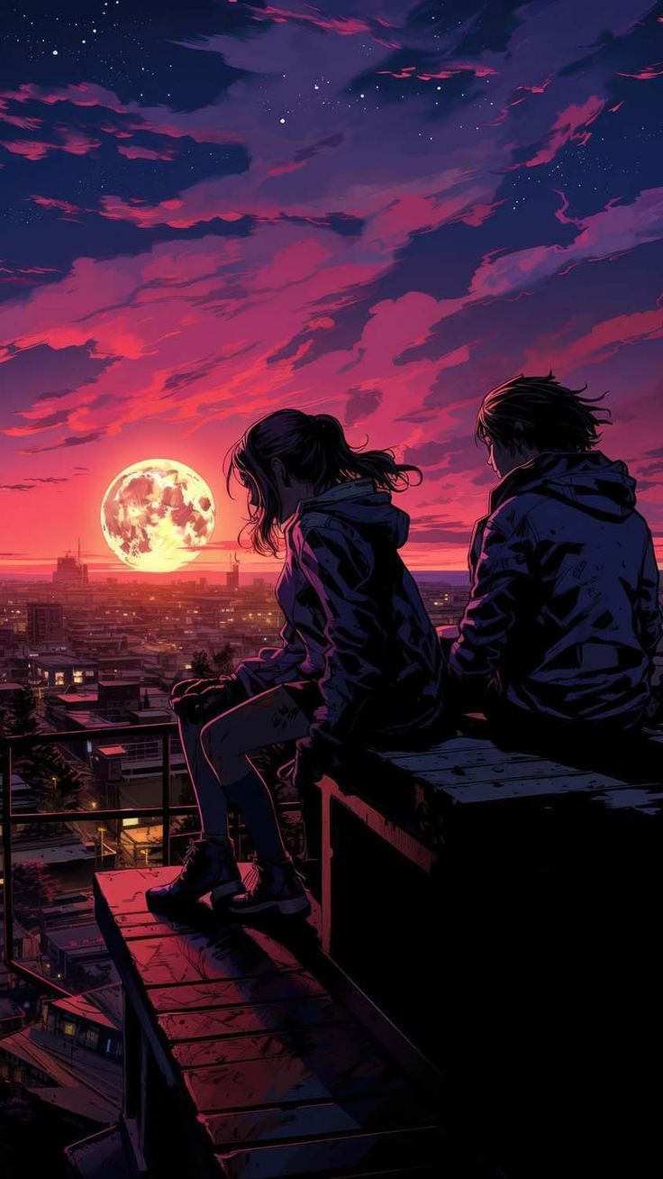 blood moon aura iPhone Wallpaper 4K