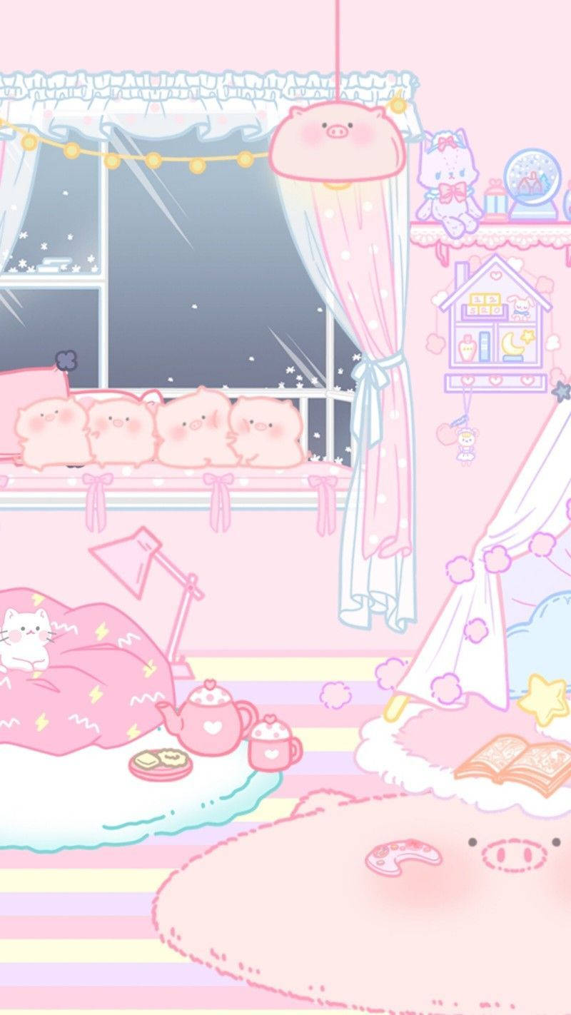 Free Kawaii Pink HD Wallpaper
