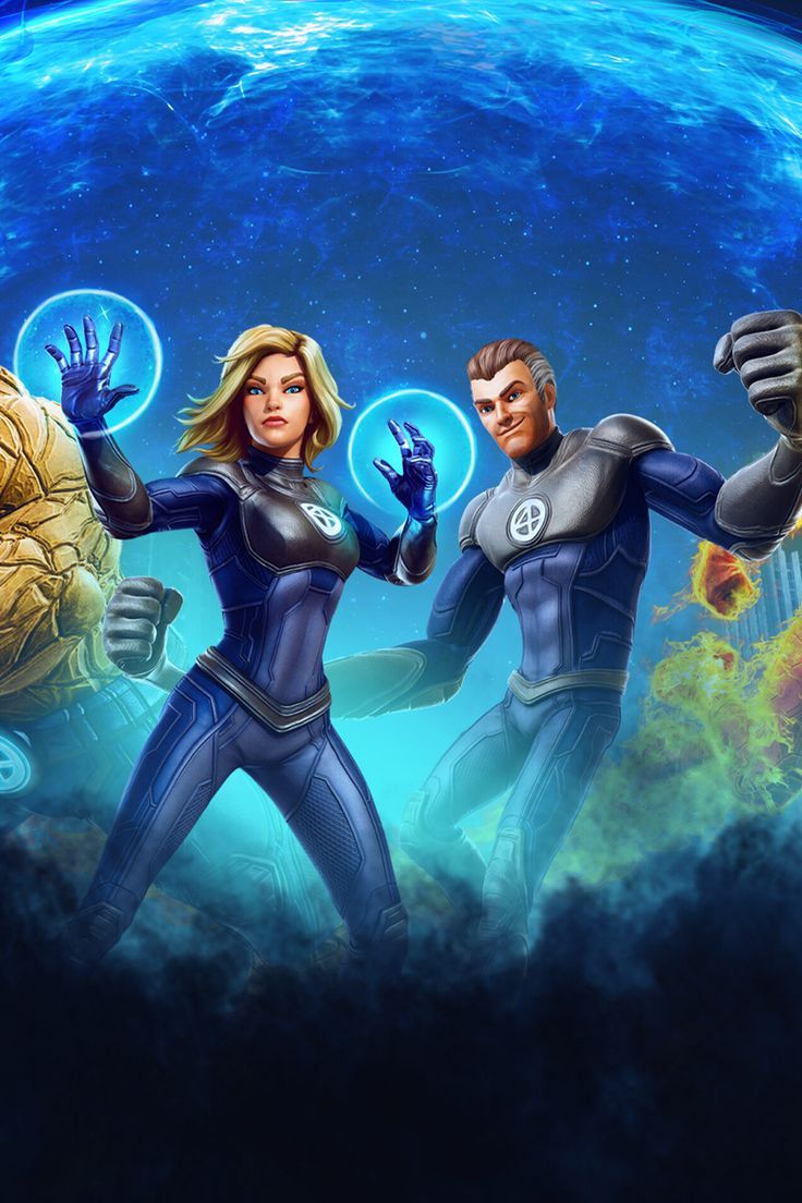 Fantastic Four, Phone Wallpaper, marvel