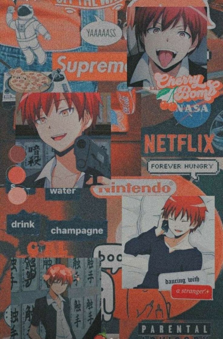 Karma Akabane montage wallpaper. Anime