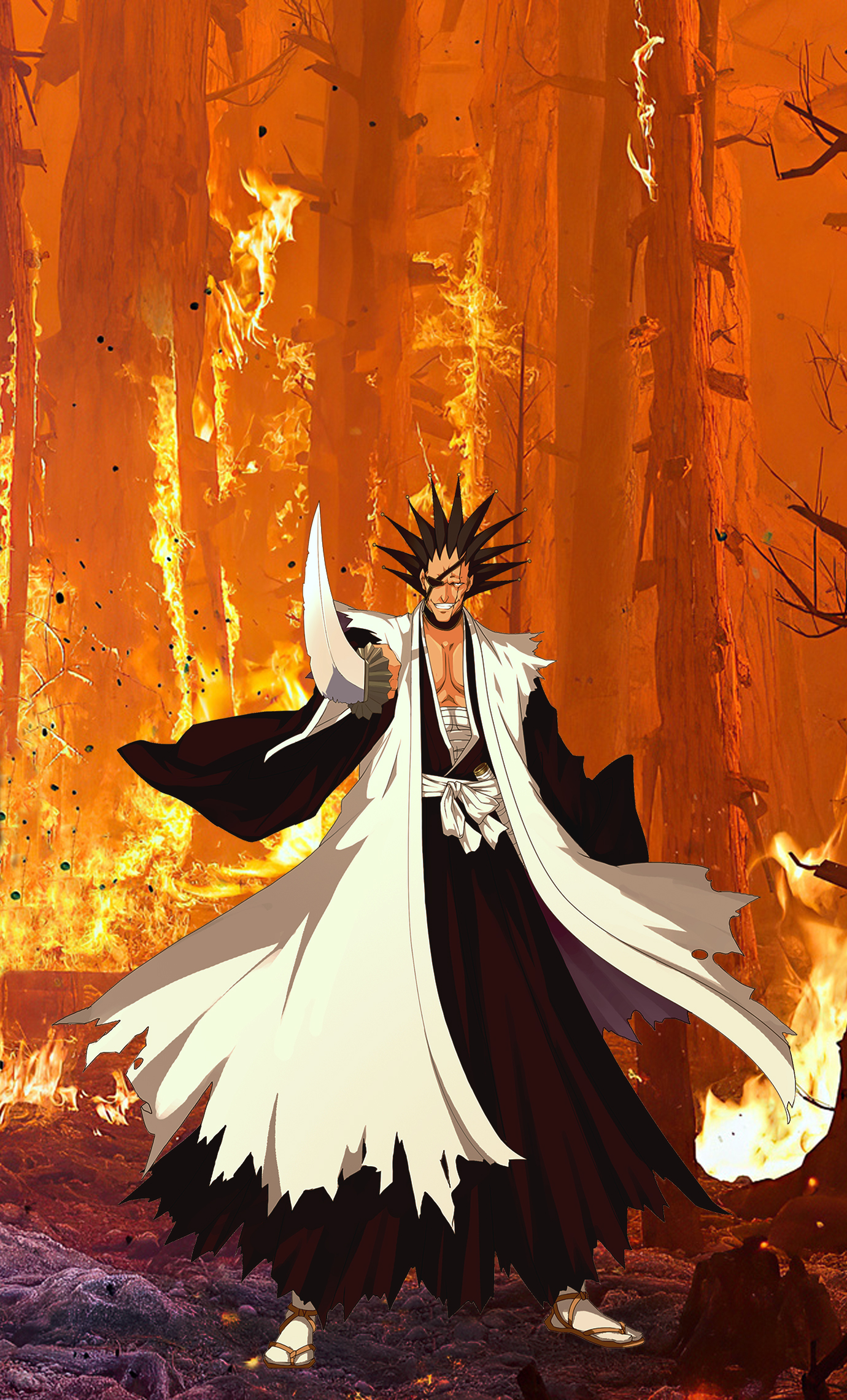 Kenpachi Zaraki iPhone Wallpaper