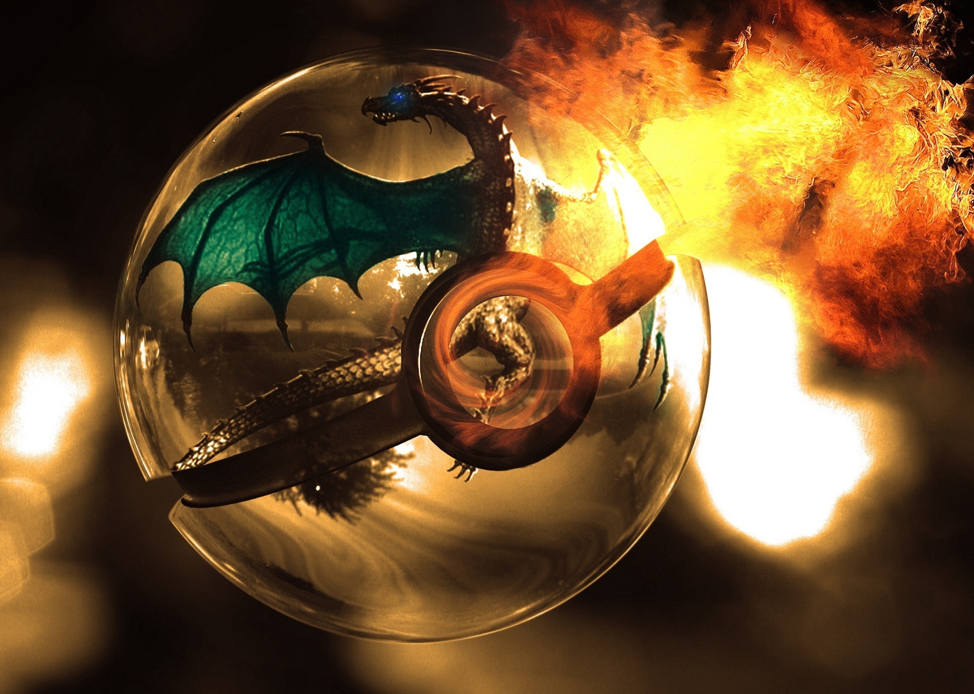 Free Pokeball 4K Wallpaper & Desktop HD Background for PC