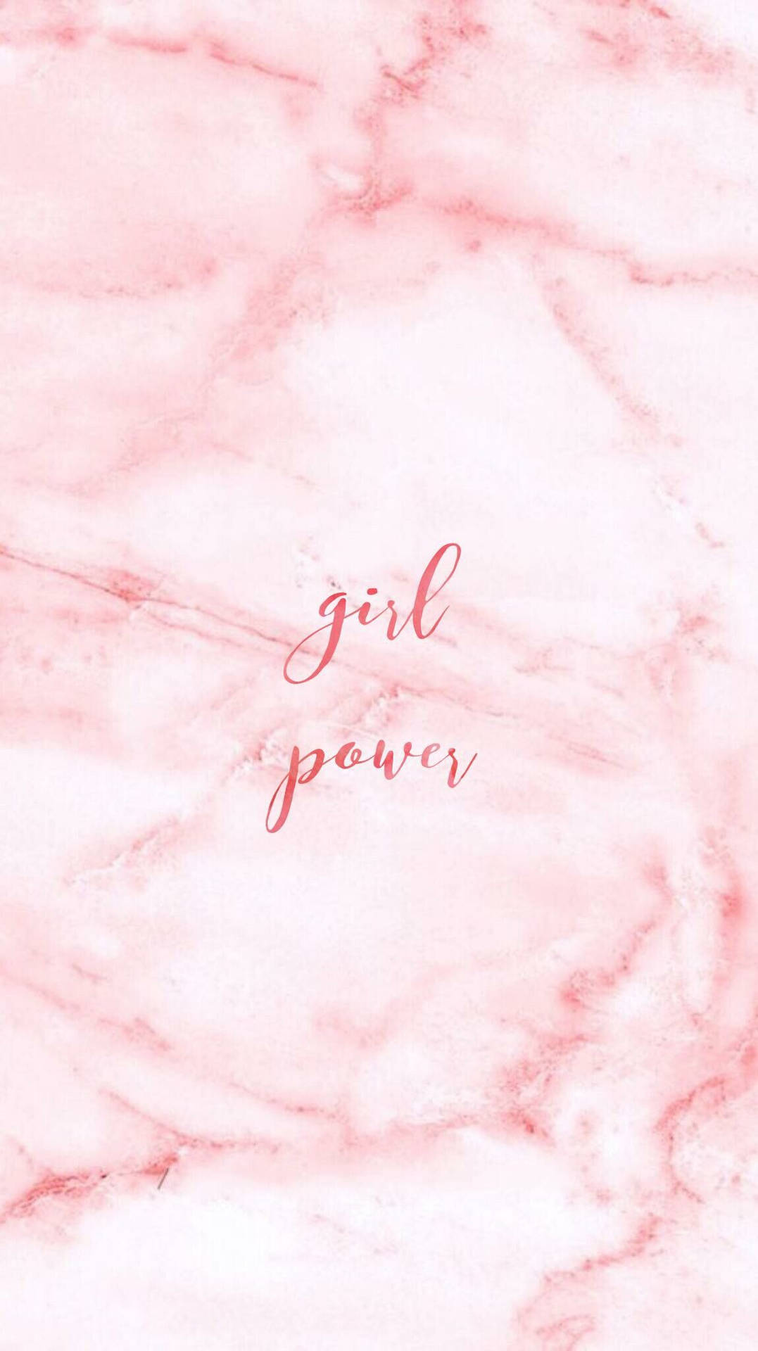 Girl Power Plain Pink Wallpaper