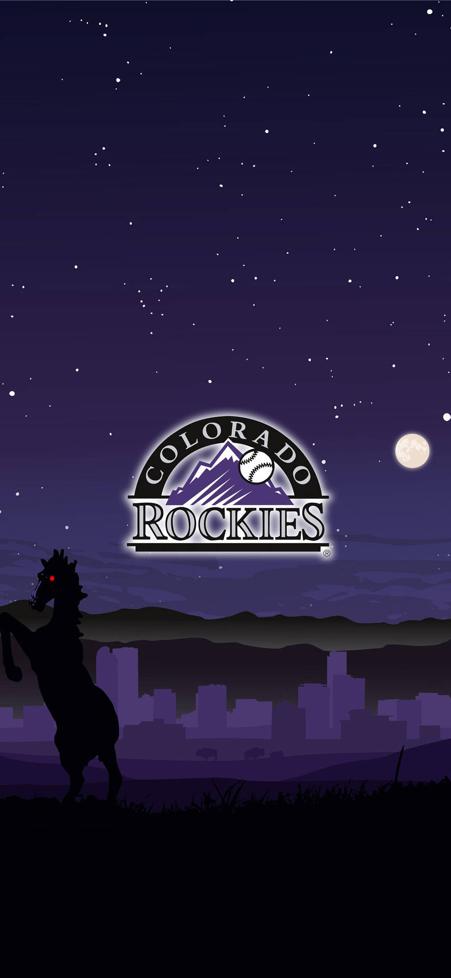 Moon Colorado Rockies Wallpaper