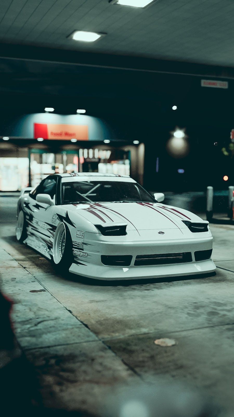 Nissan S13 Gasstation Front 2K iPhone