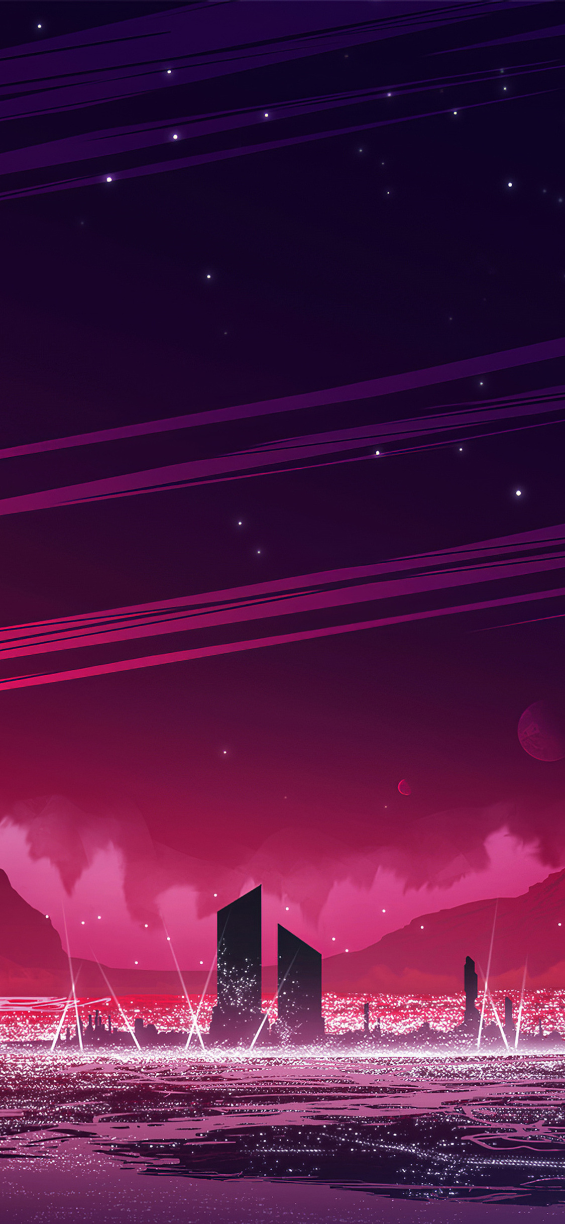 Magenta Bay 4k iPhone XS