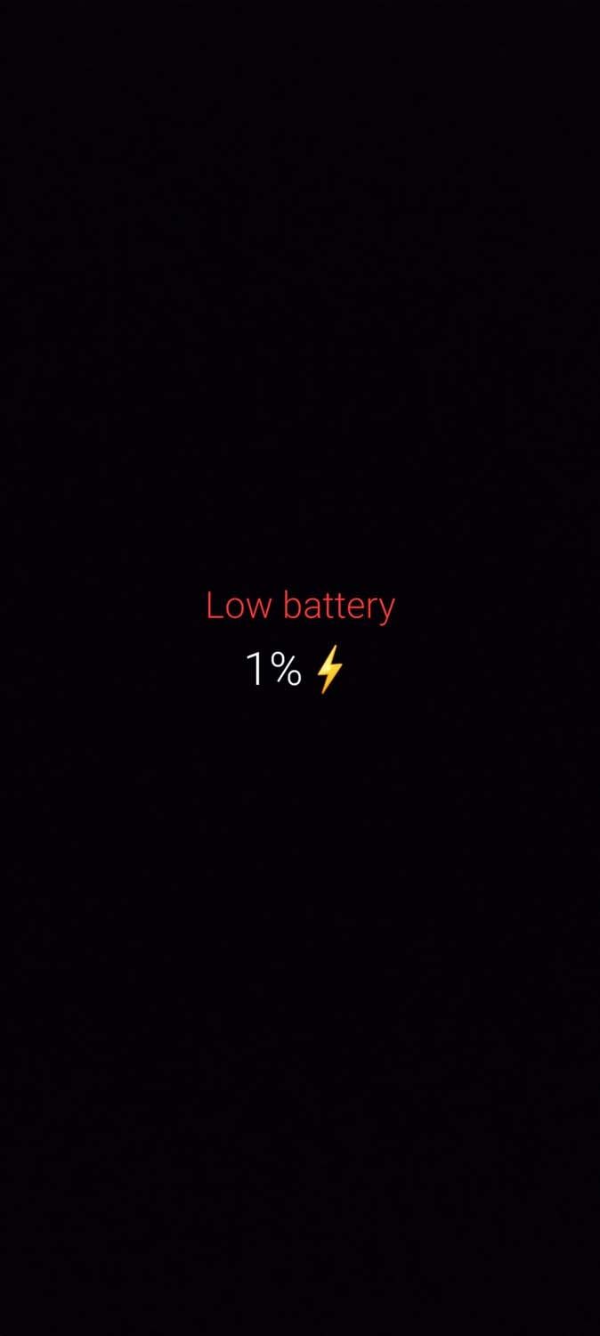 Low Battery iPhone Wallpaper HD