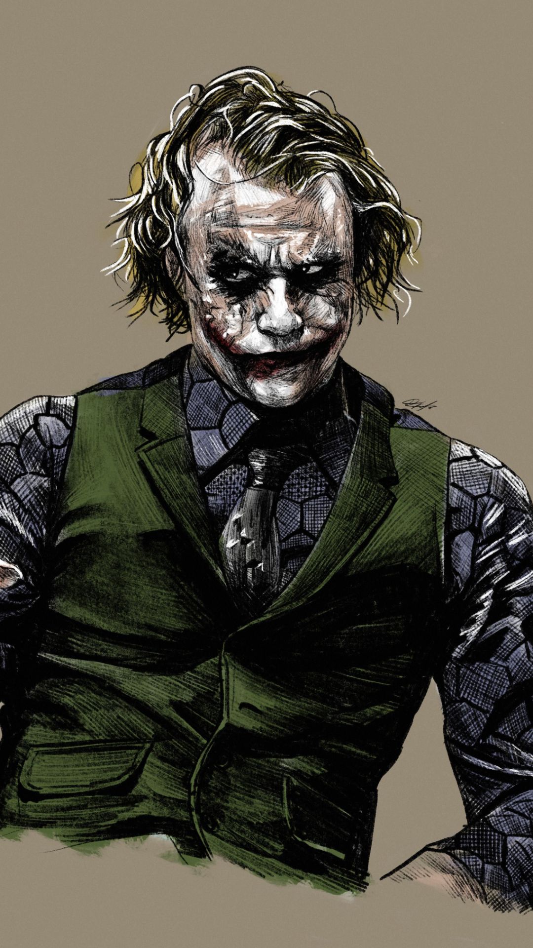 Joker Heath Ledger iPhone Wallpaper
