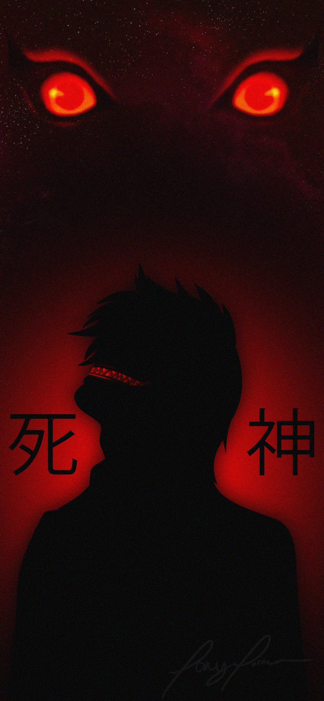 Light x Ryuk iPhone 11 wallpaper