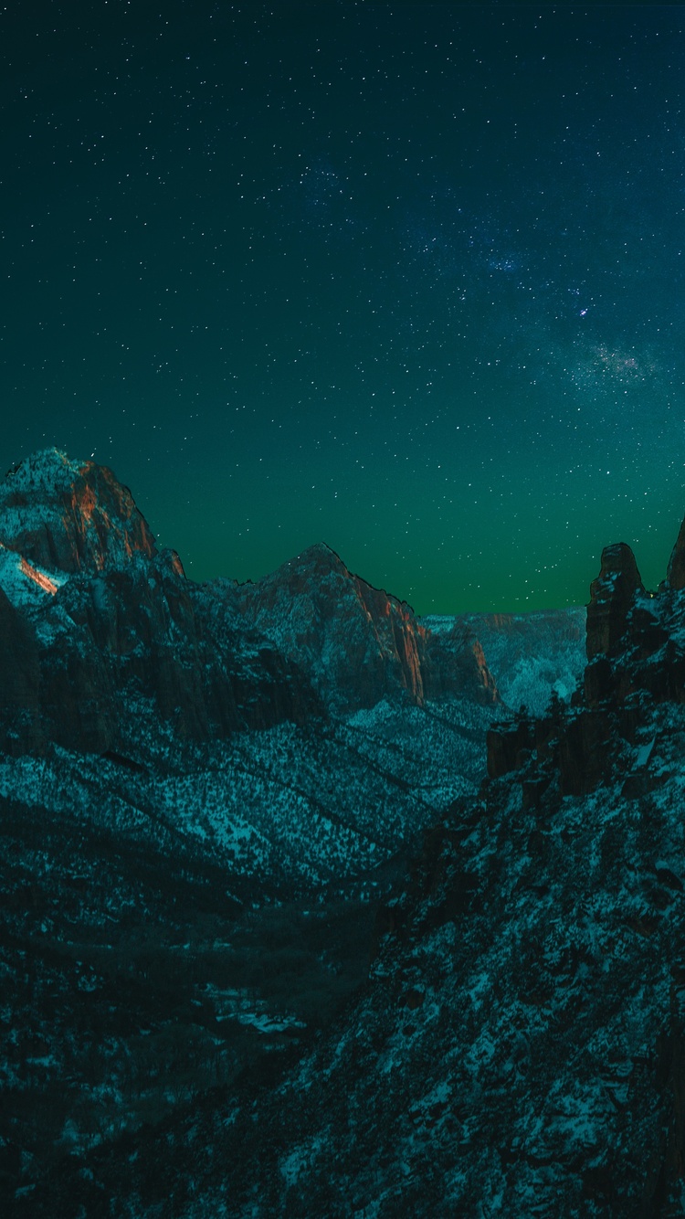 Starry Night In Zion National