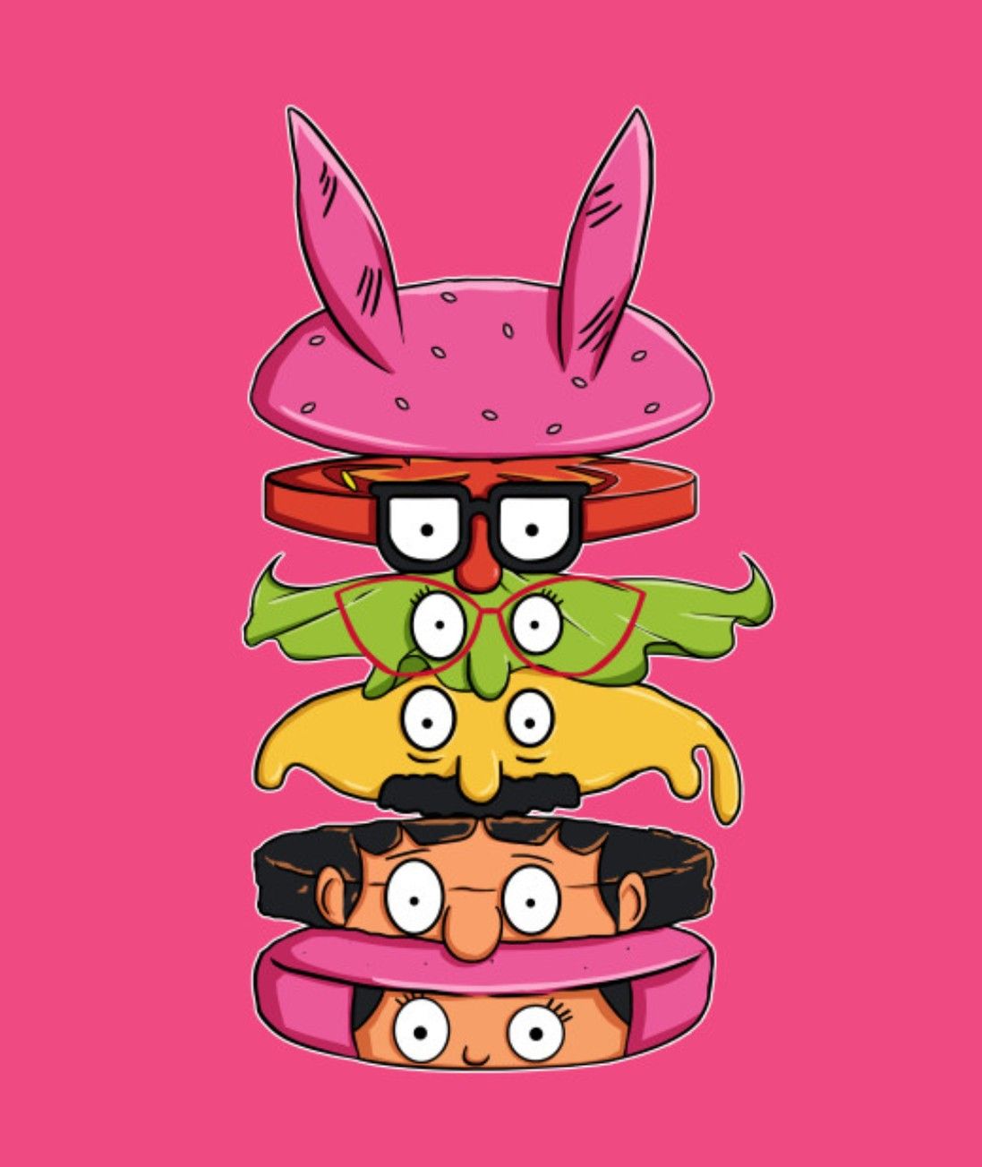 Burgers Stickers and Poster Collection