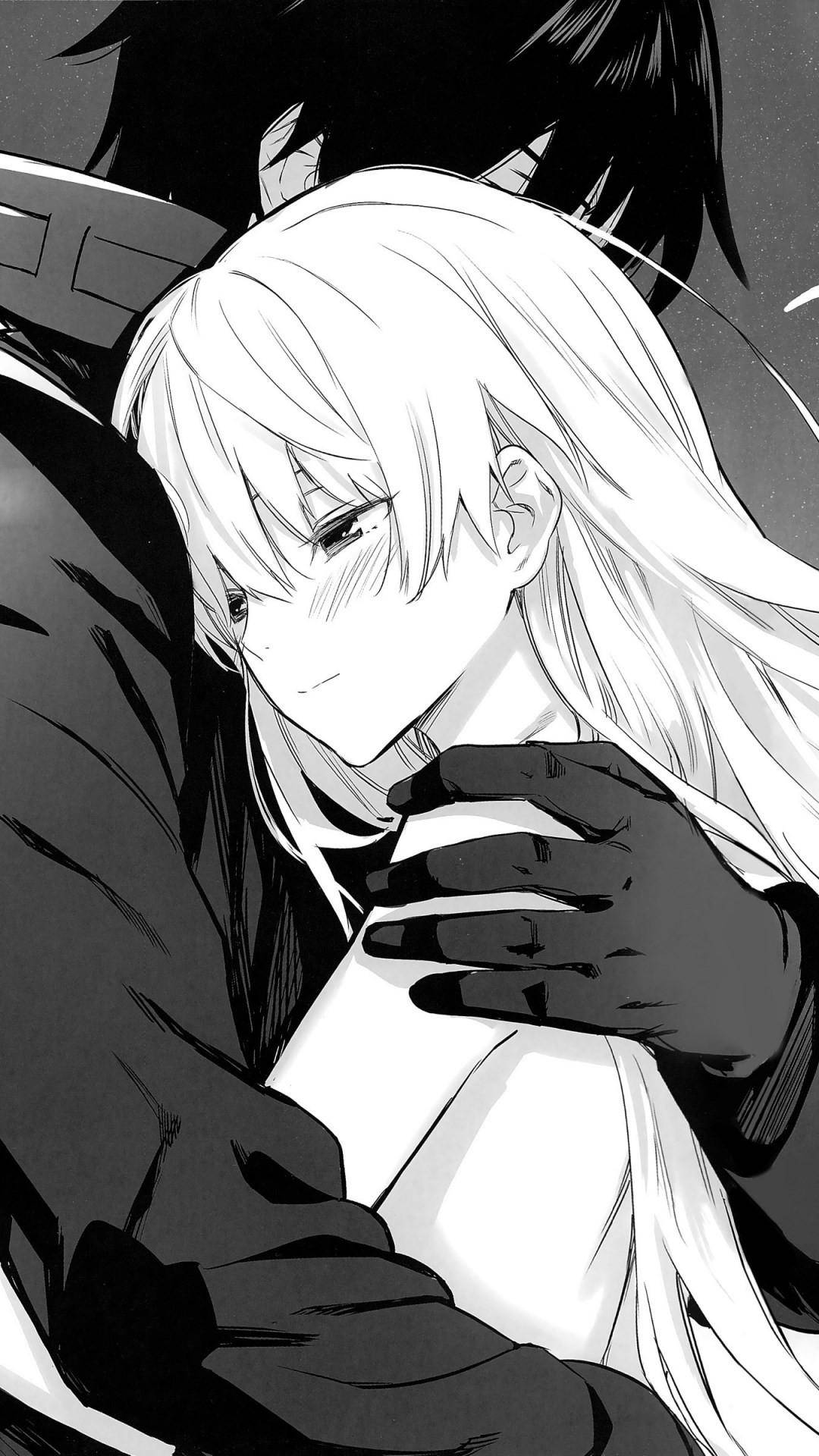 Download Aesthetic Anime Girl Hugging A