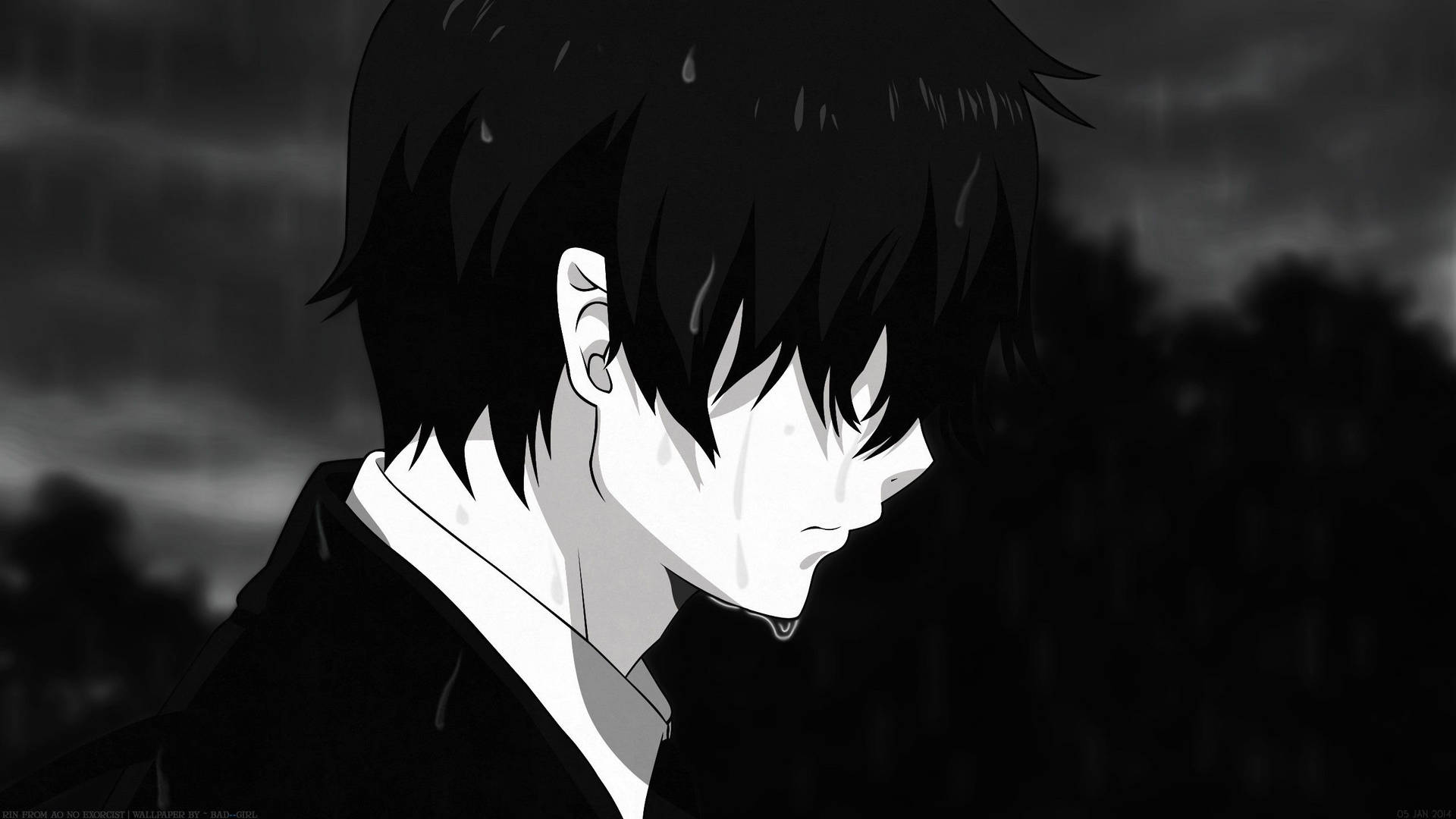 Download free Sad Boy Dark Anime