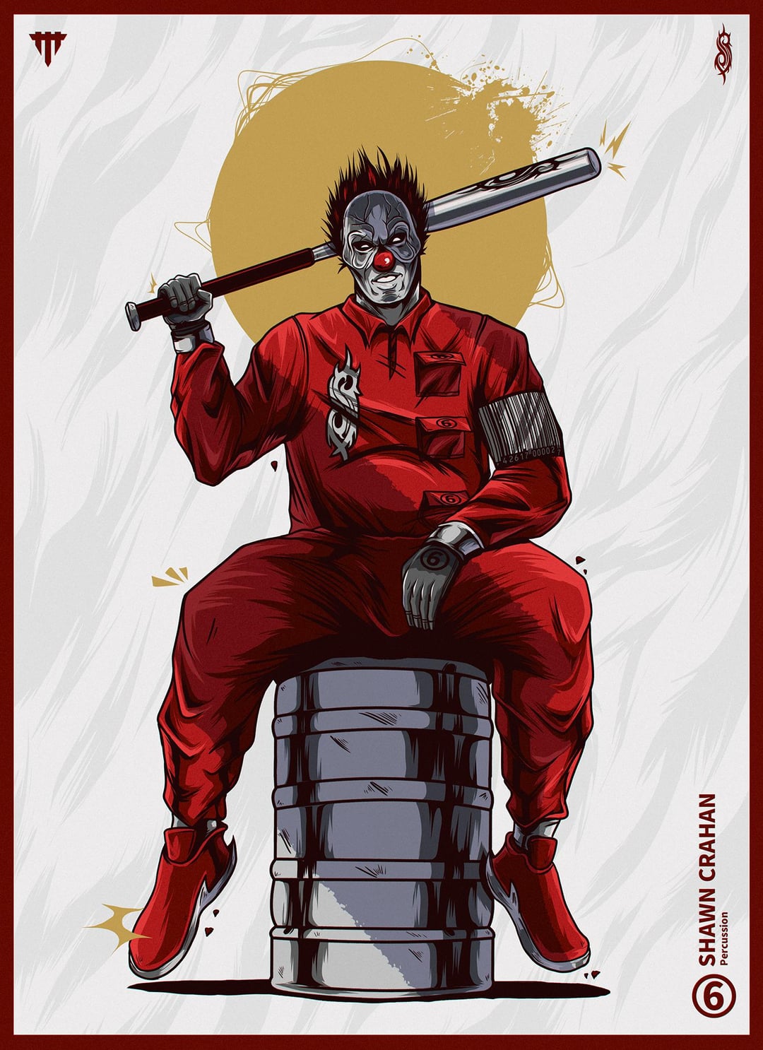 my slipknot poster series: Shawn Crahan