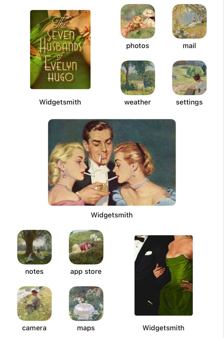 seven husbands of evelyn hugo iphone layout