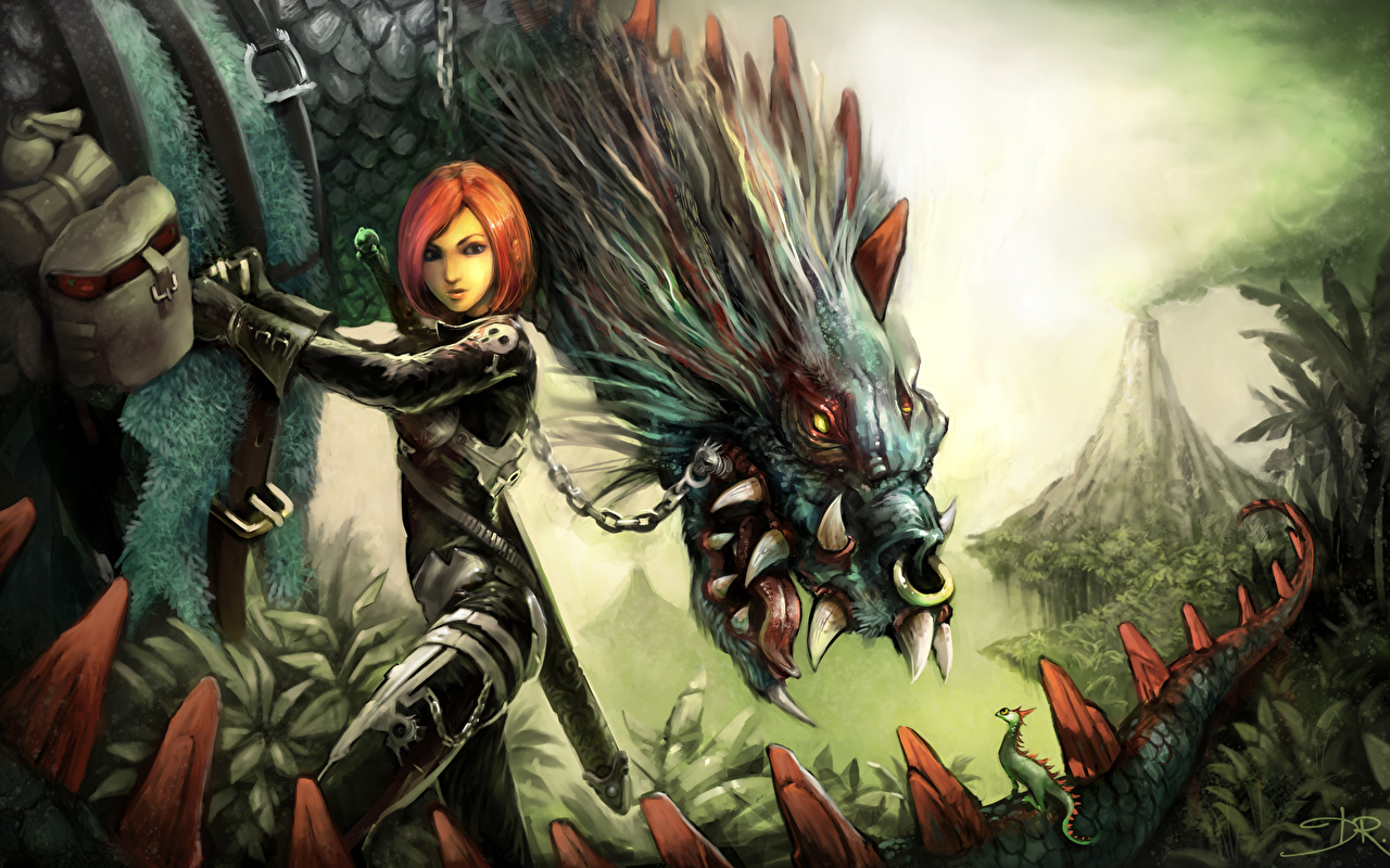 Wallpaper warrior female Fantasy