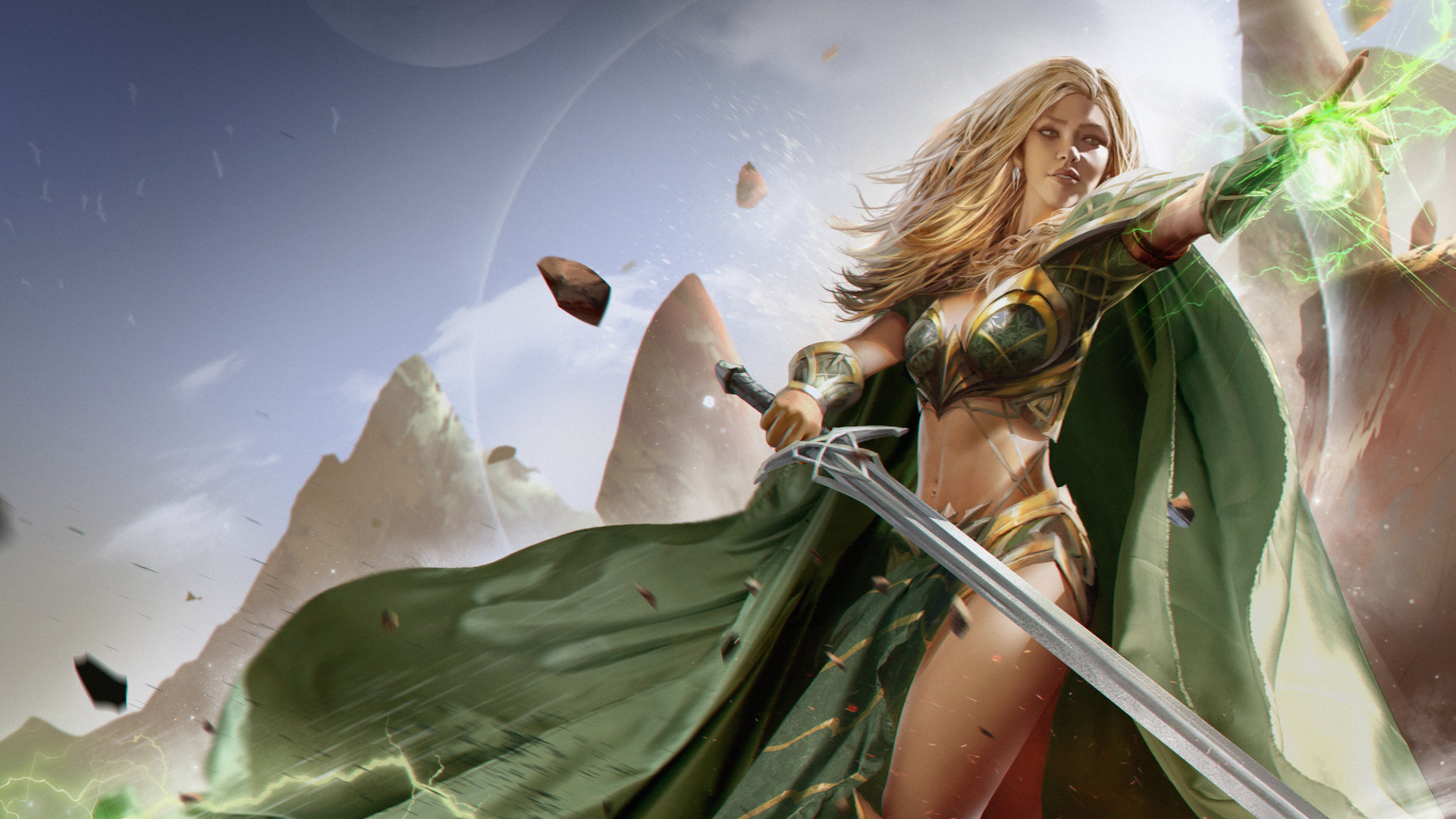 Fantasy Girl With Powers