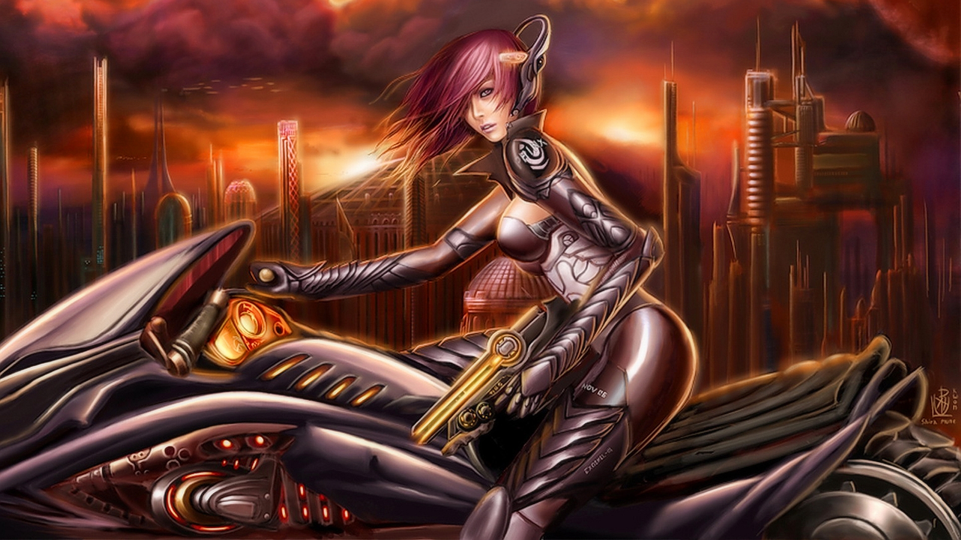 Download Fantasy Sci Fi Woman HD Wallpaper