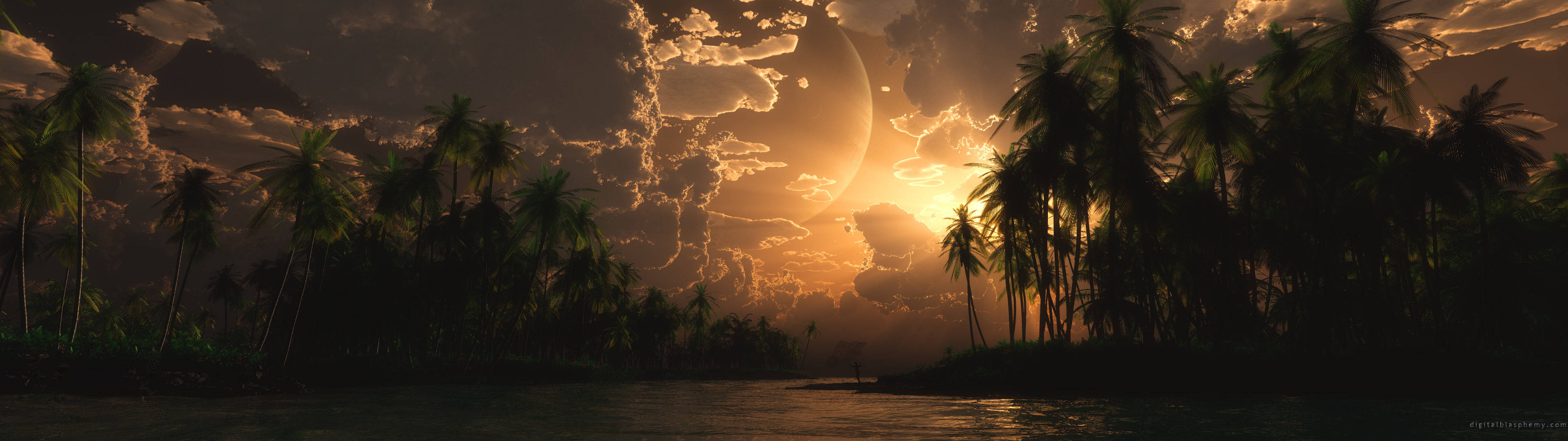 Download free 3840x1080 HD Dual Monitor