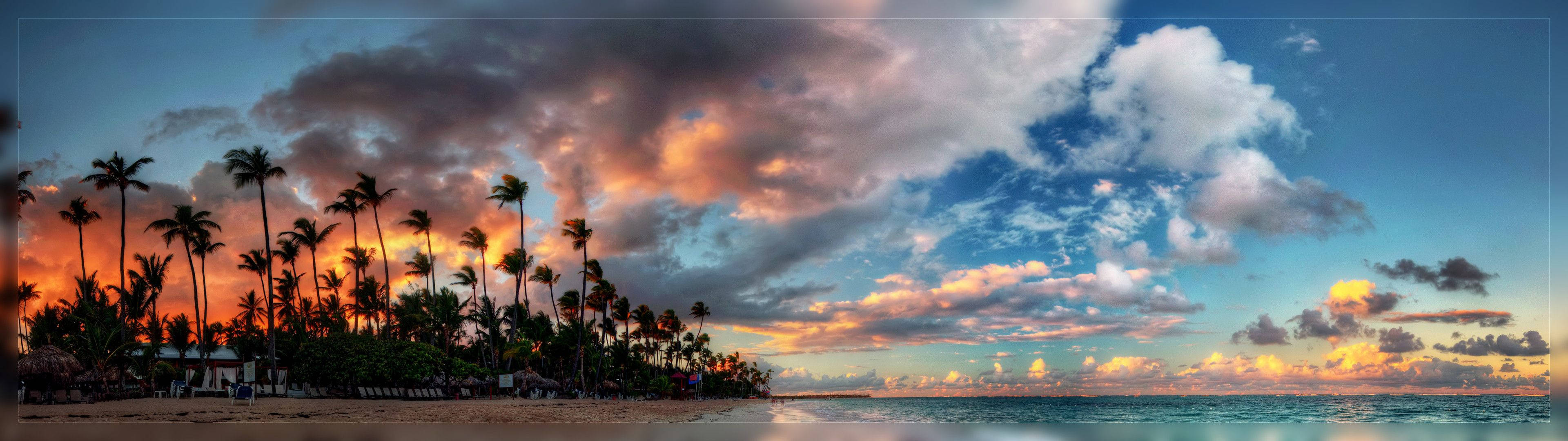 Download 3840x1080 HD Dual Monitor Sea