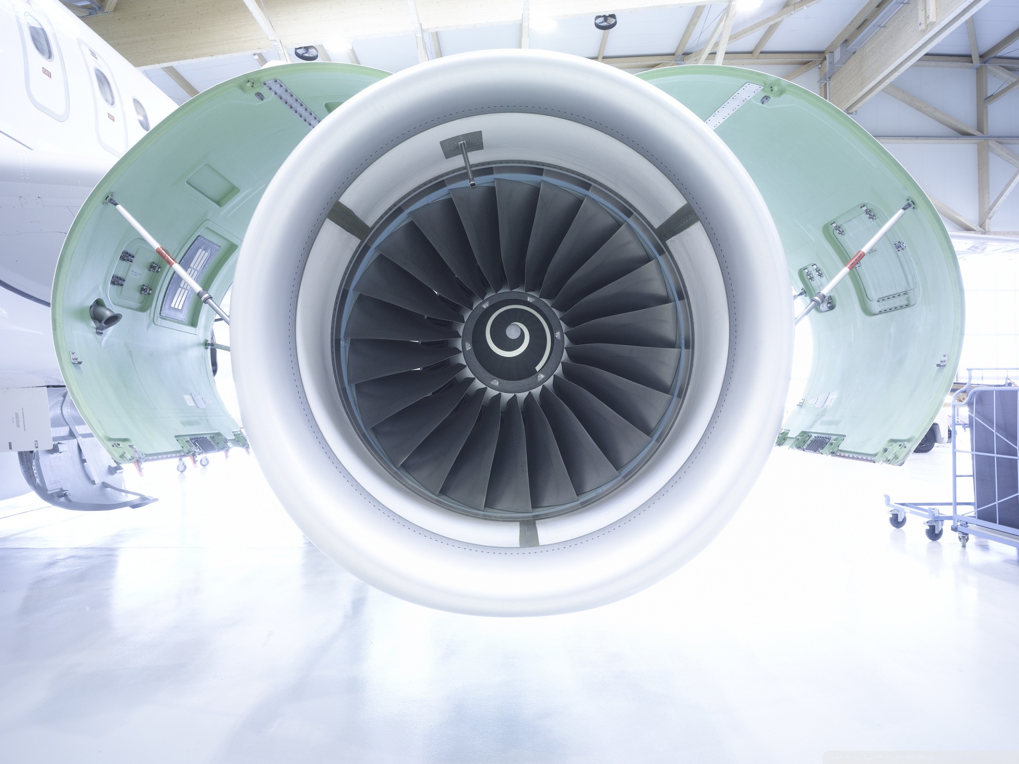 Aircraft Engine Ultra HD Desktop