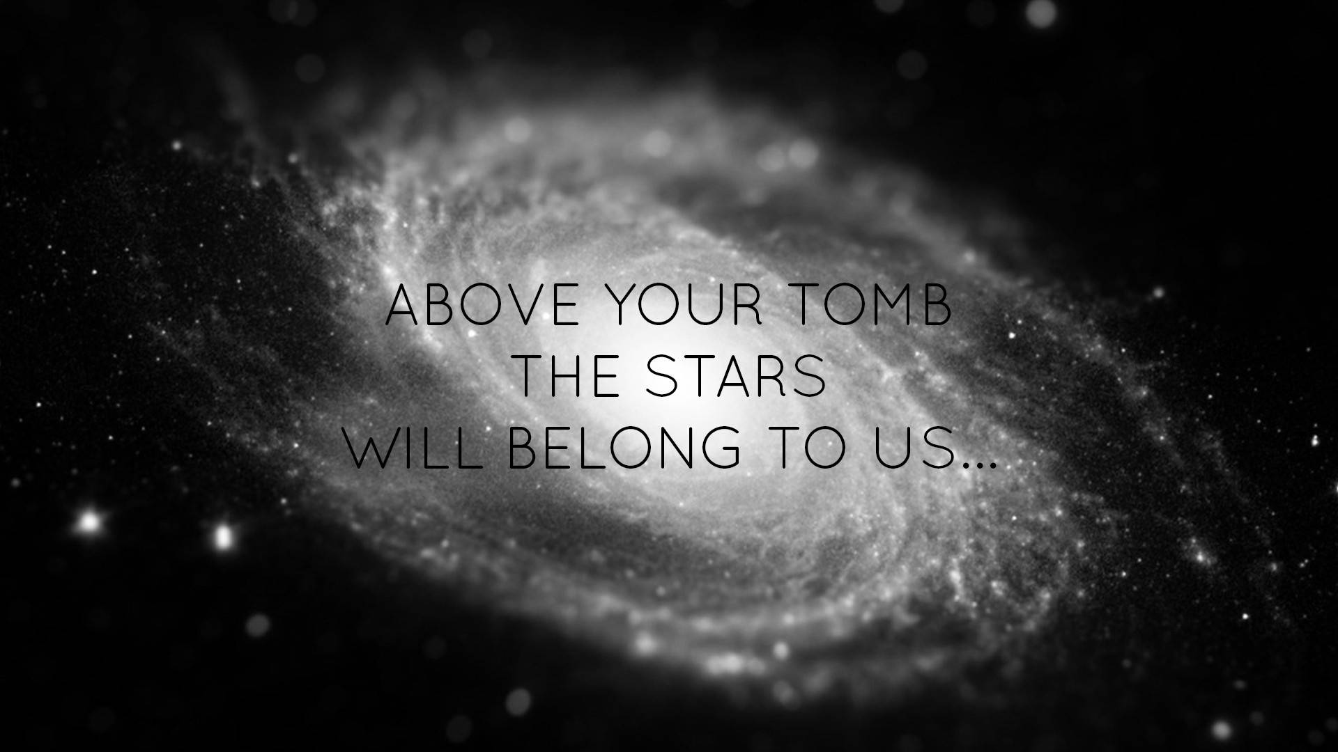 Download Dark Cosmos Quote Wallpaper