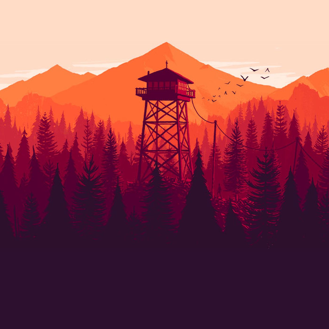 Olly Moss Firewatch posters are super