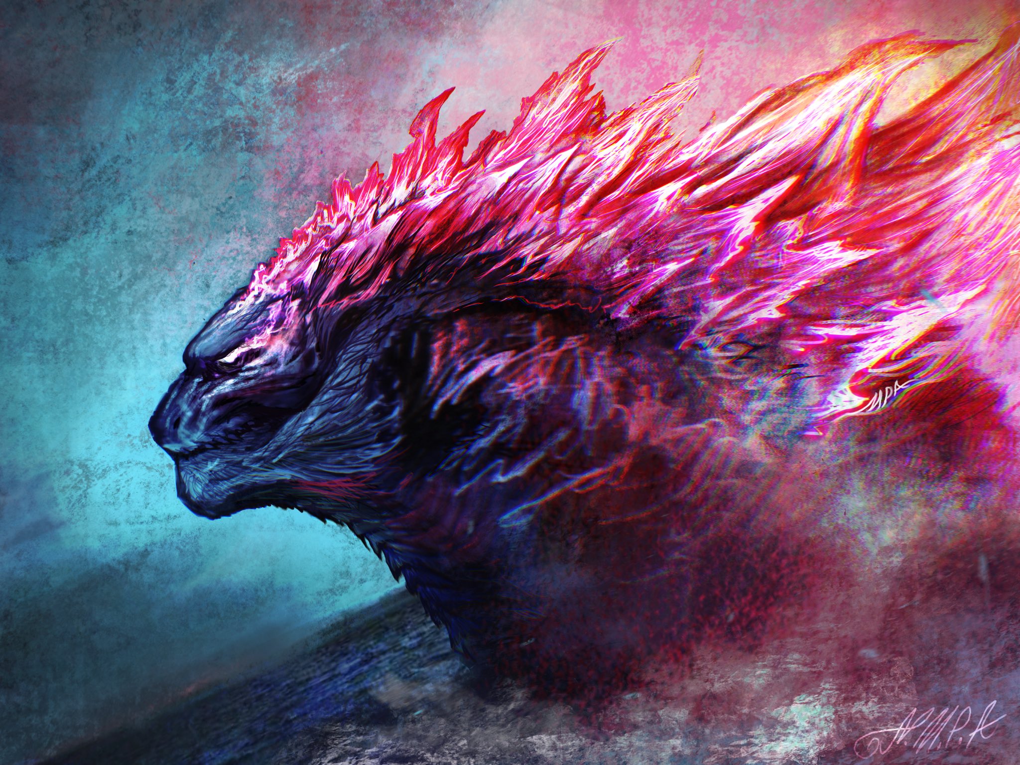 Mpa like pink #Godzilla. cute