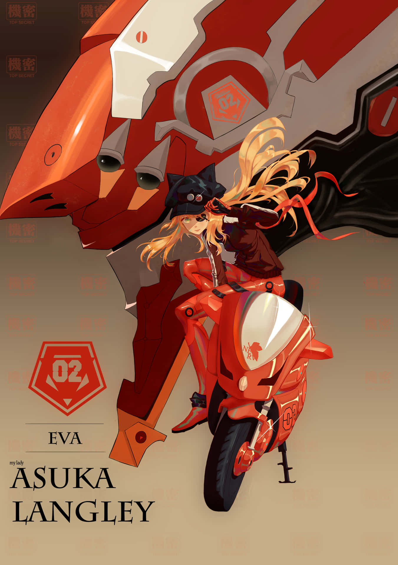 Download Stunning Eva Unit 02 In Action Wallpaper