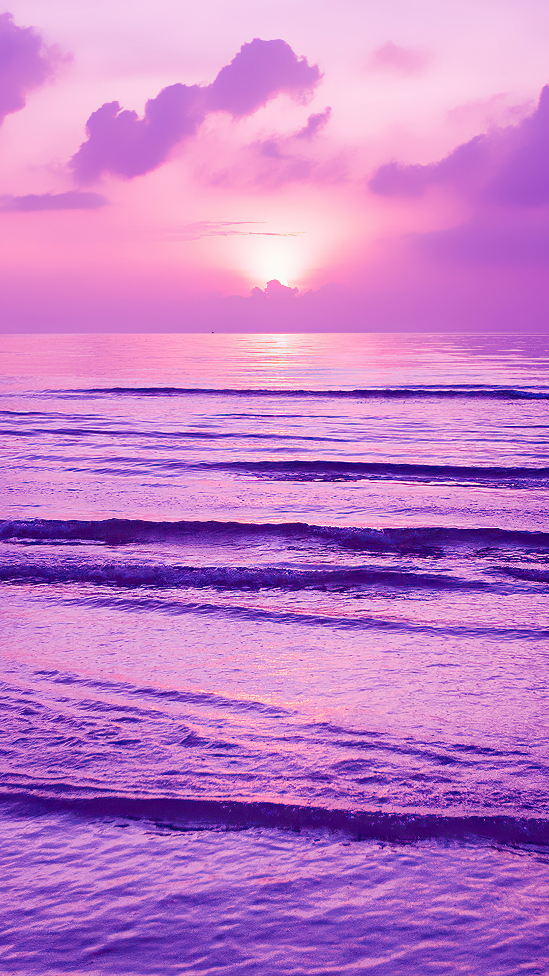 Purple Sunset 4k iPhone 7, 6s