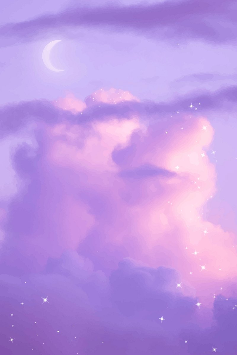 Aesthetic purple sky mobile wallpaper