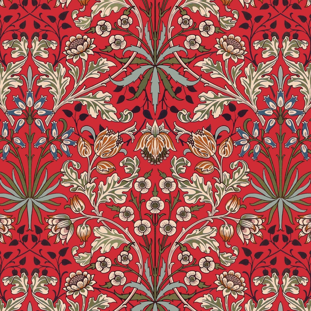 HYACINTH Wallpaper Red Sample