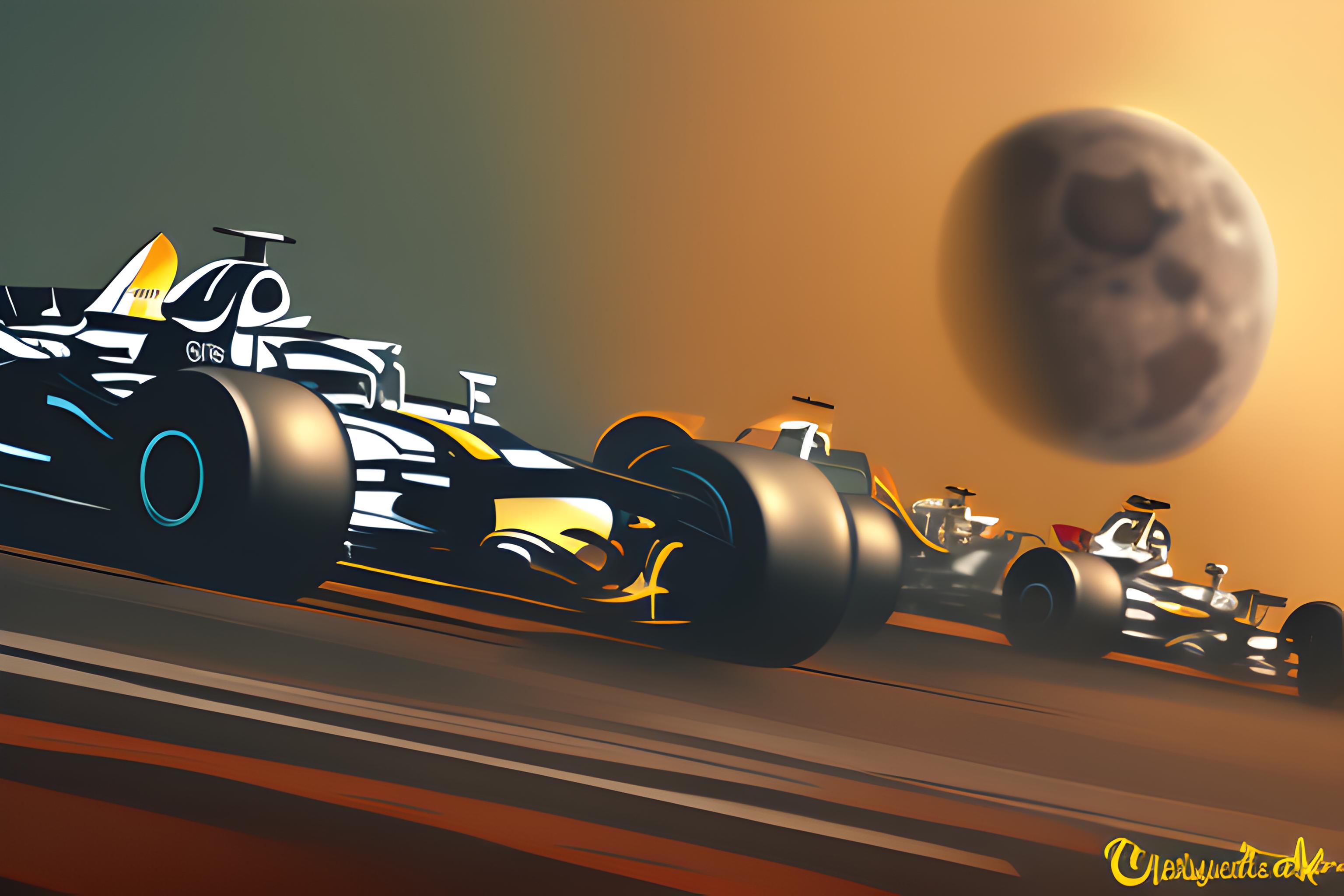 F1 launched from Monza to the moon