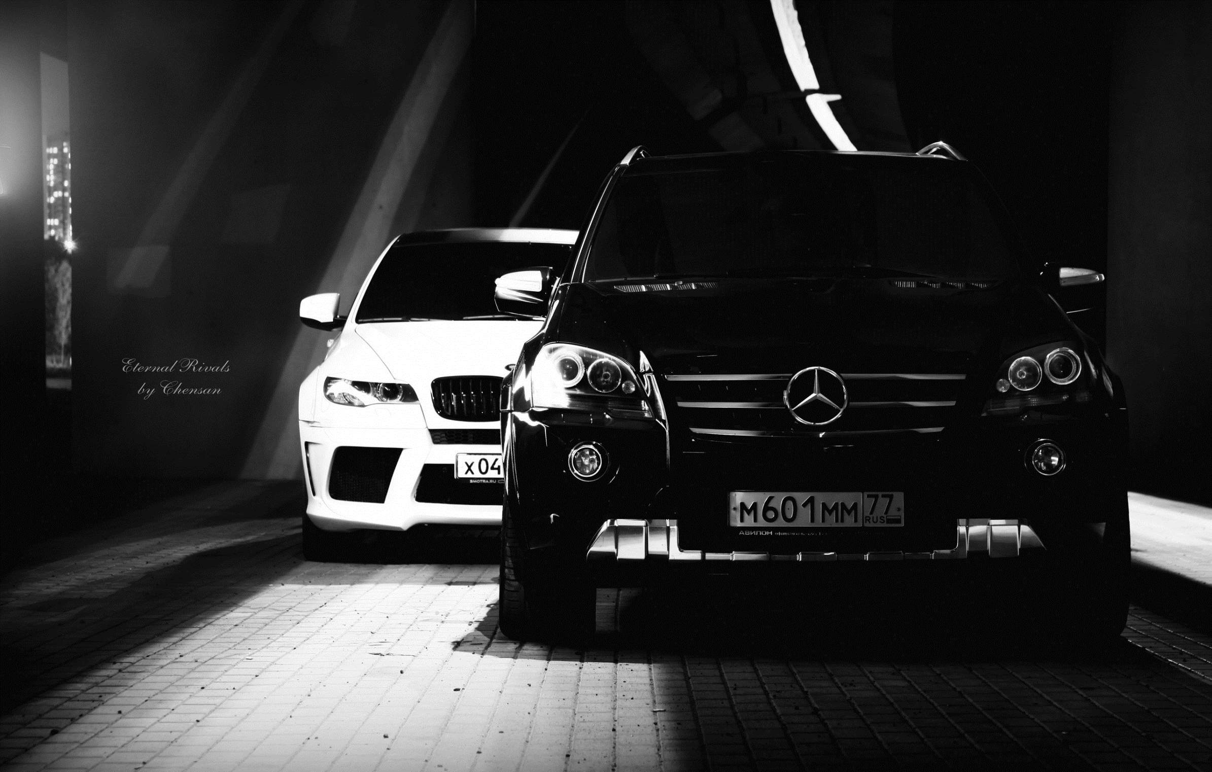 white background, Mercedes Benz, BMW