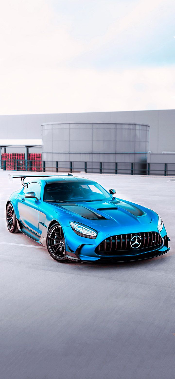 Cool Mercedes Painted In Turquoise