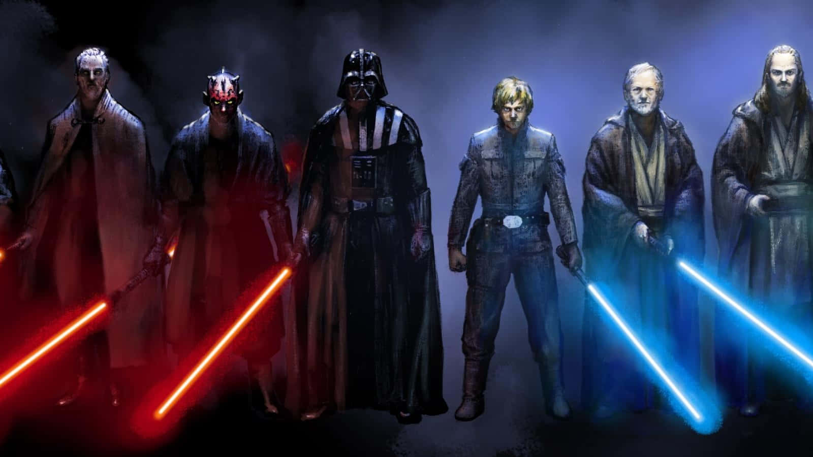 Download Jedi Vs Sith Wallpaper
