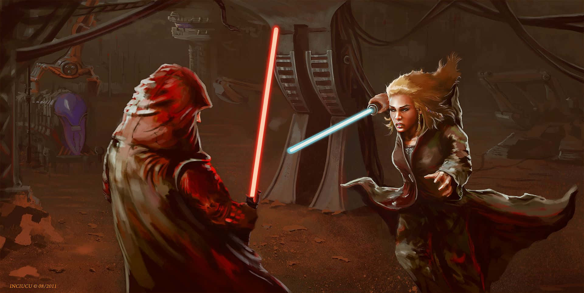 Download Jedi Vs Sith Wallpaper