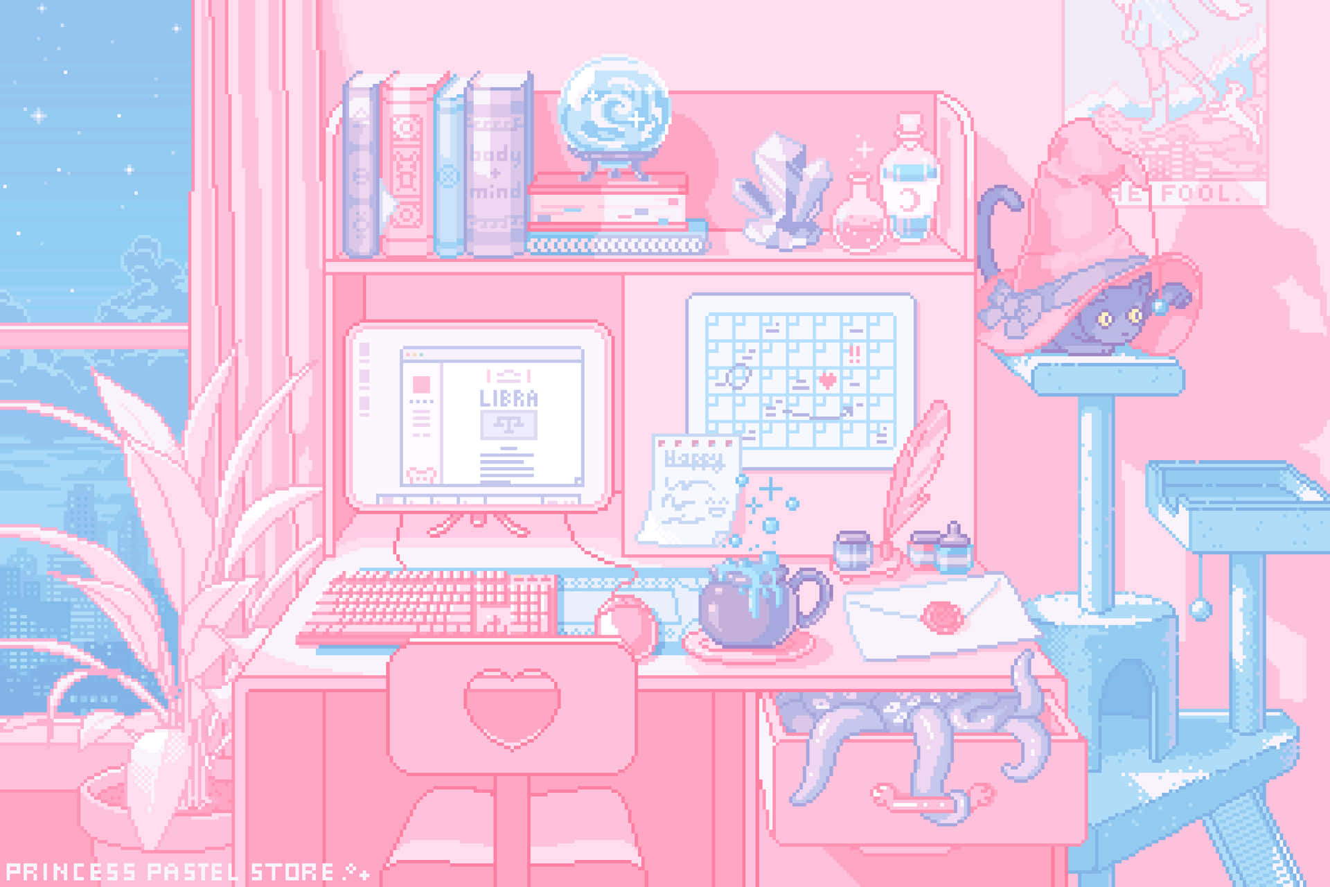 Pastel Witch Wallpaper
