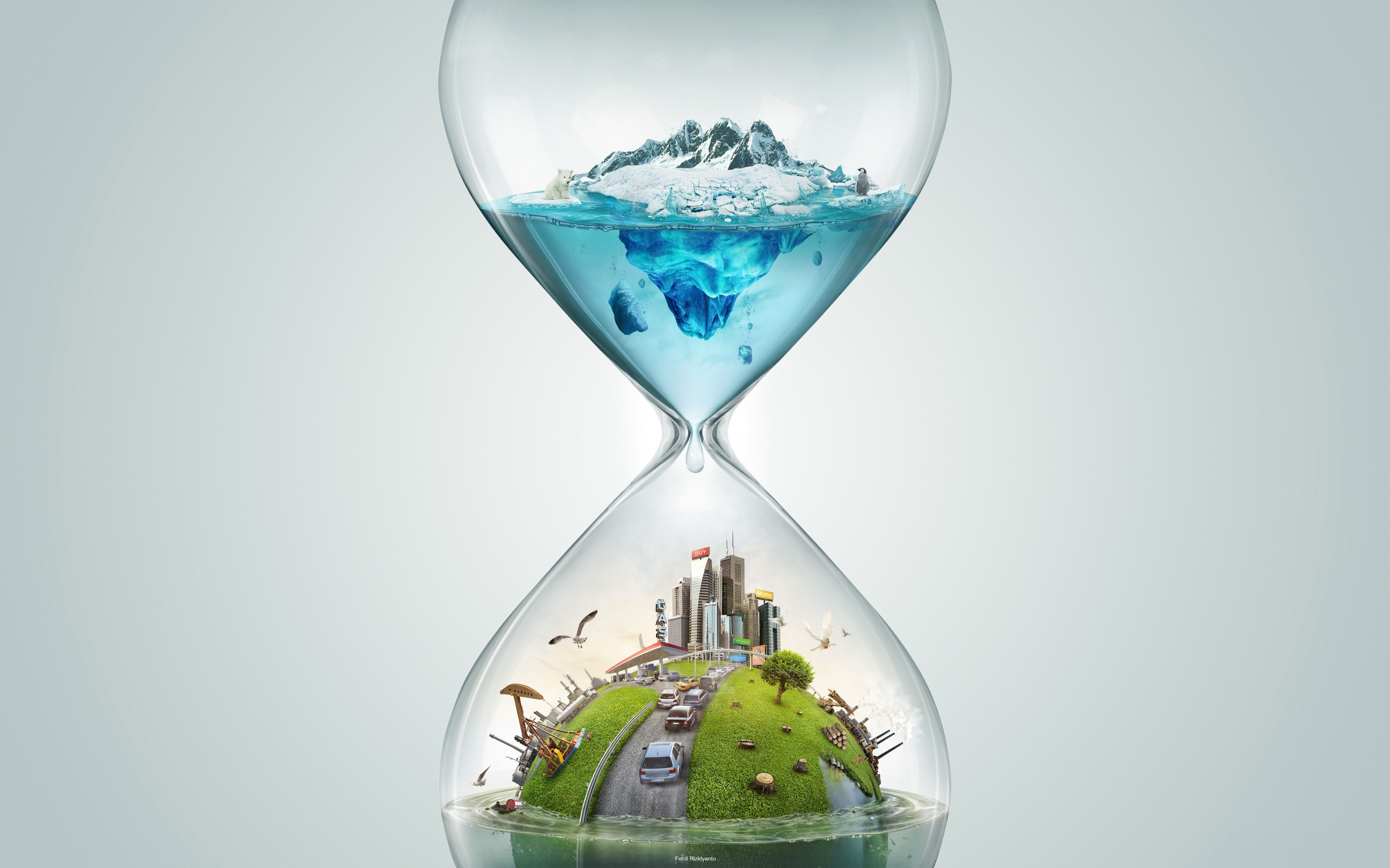 Desktop Wallpaper sandglass 3D