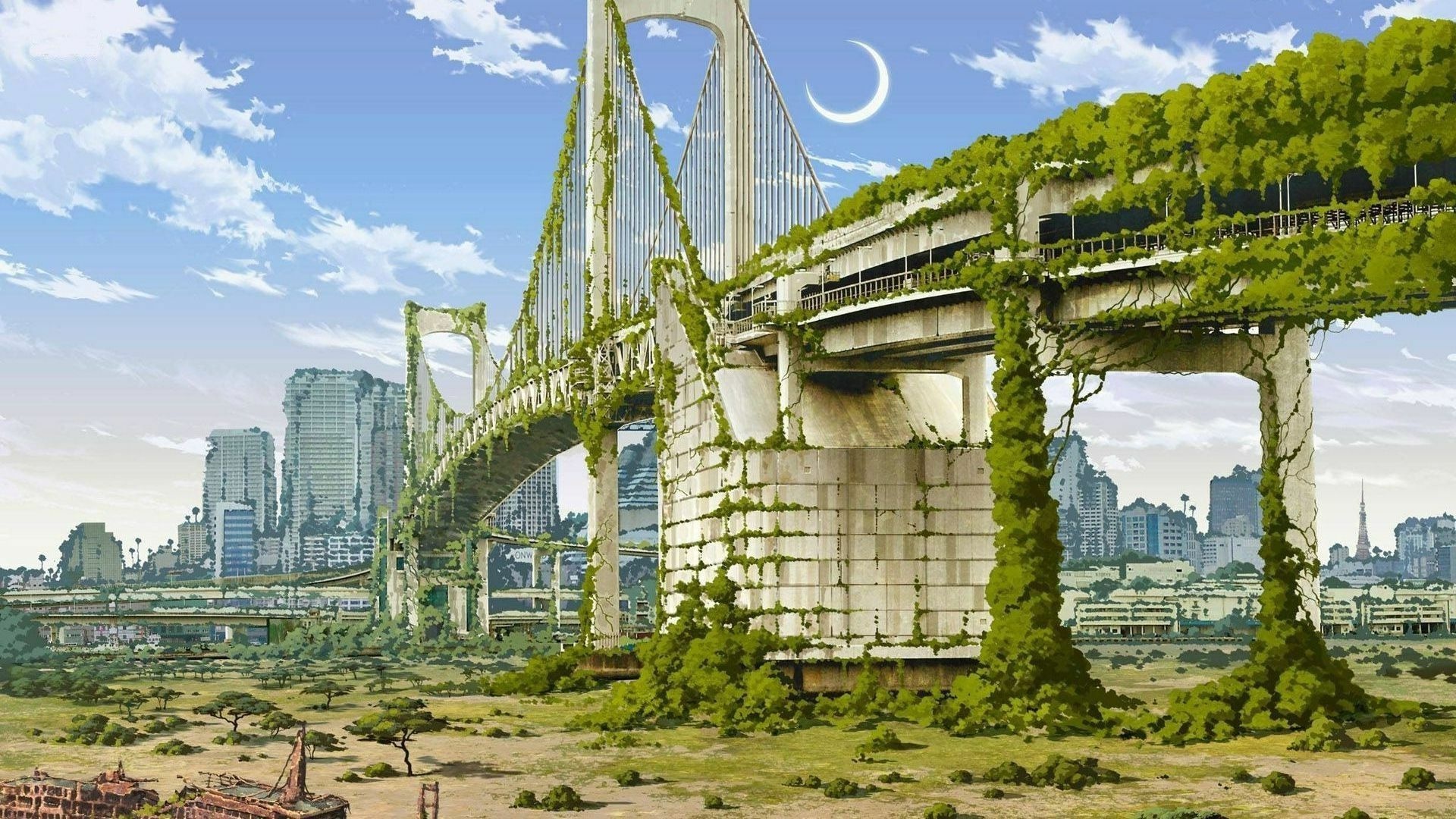 Post Apocalyptic Overgrown City