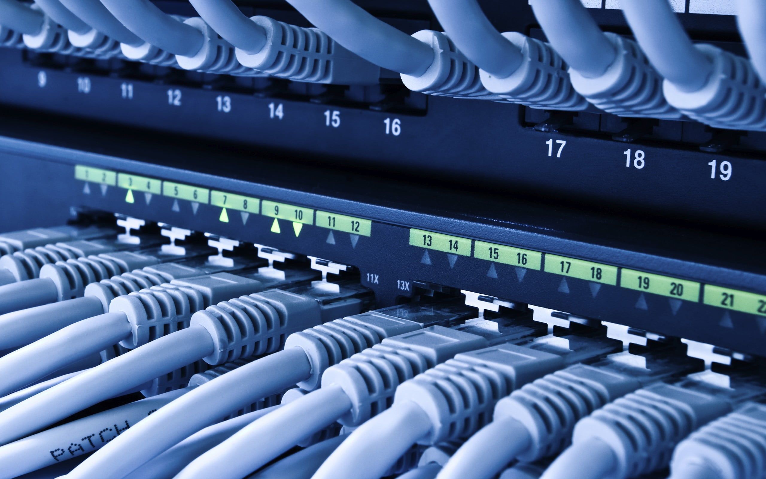 HD wallpaper: black Ethernet switch