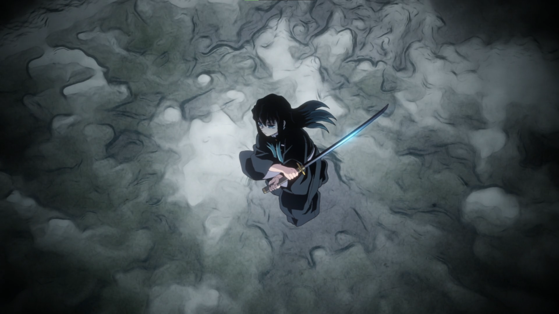 sword, mist, anime, anime screenshot