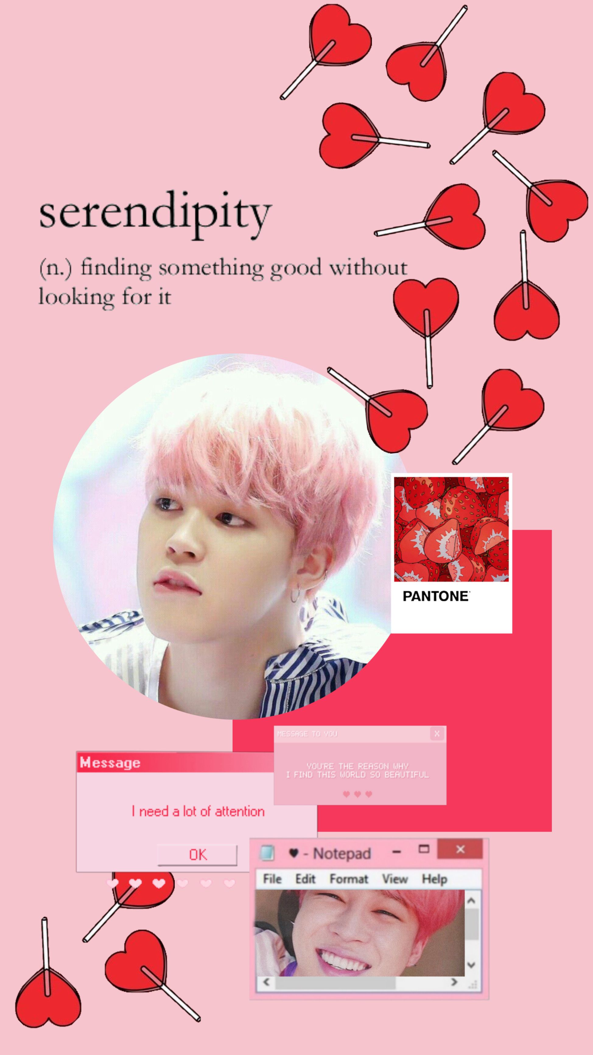 Jimin Pink Aesthetic Wallpaper