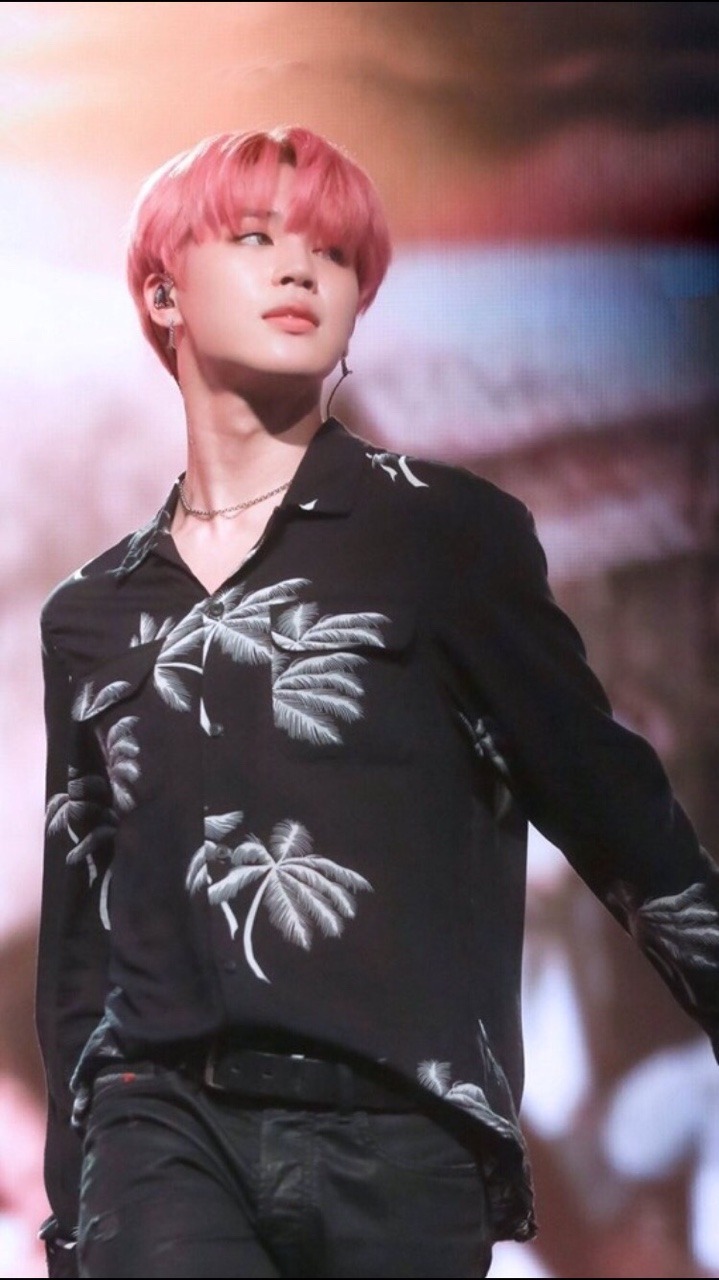 BTS Jimin Pink Magenta Hair