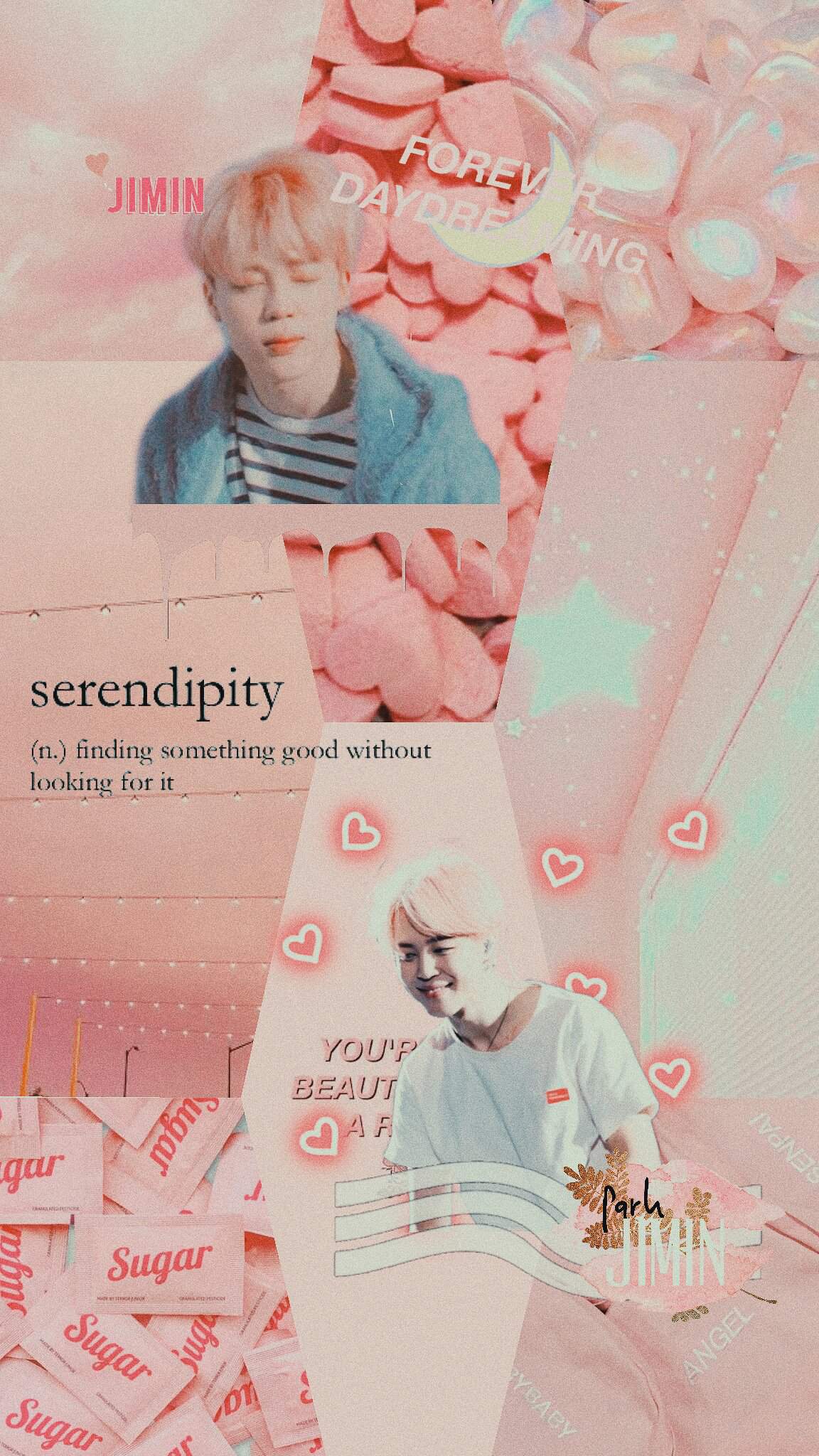 aesthetic jimin collage wallpaper