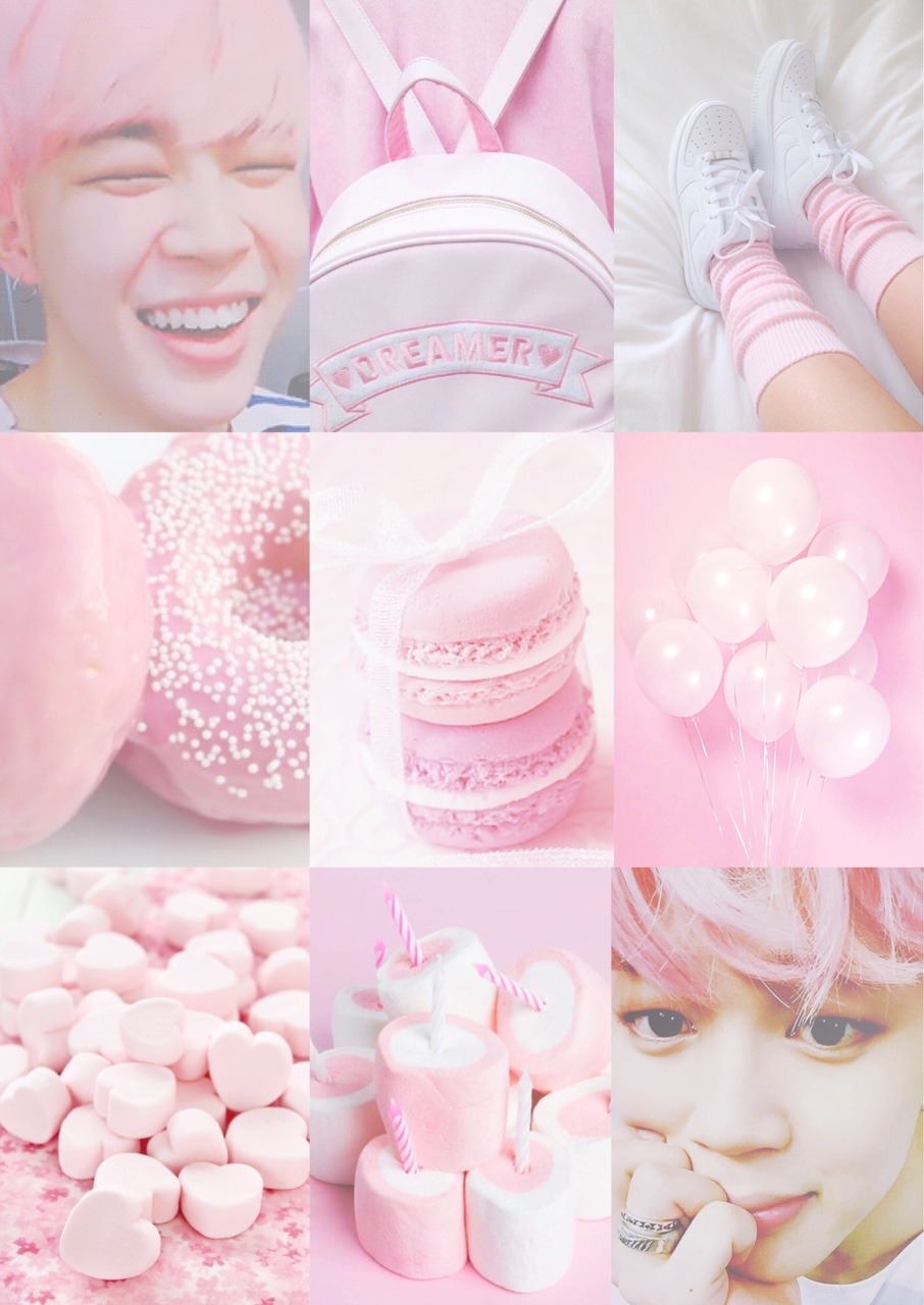 Baby pink Jimin aesthetic wallpaper