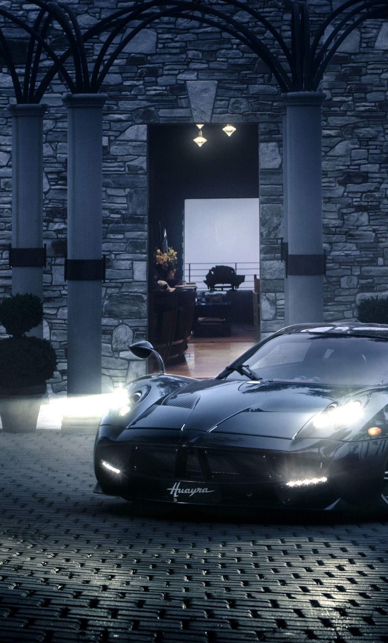 Download wallpaper 1280x2120 headlight