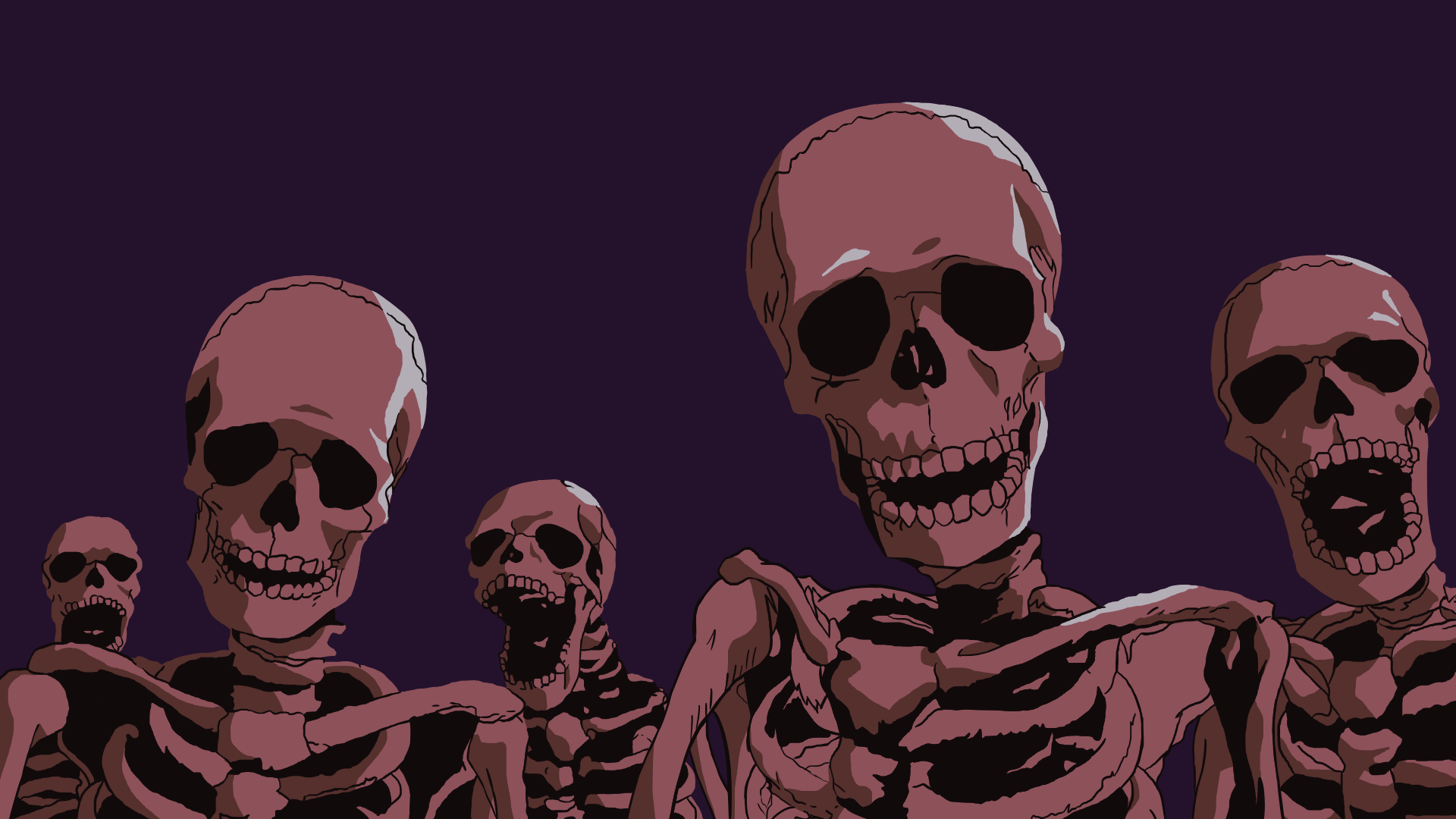 skeleton, Berserk, simple background